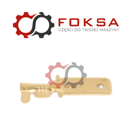 Końcówka elektryczna Typ E-2,5 / 6,3mm, Męska z zaczepem