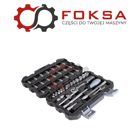 Zestaw kluczy nasadowych 1/4 45 elementów PQ