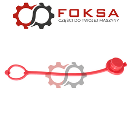 Pokrywa gniazda hydraulicznego / Osłona przeciwkurzowa - czerwona