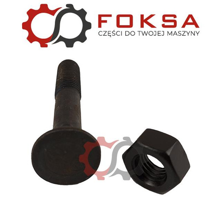 Śruba płużna z nakrętka (opk 25szt