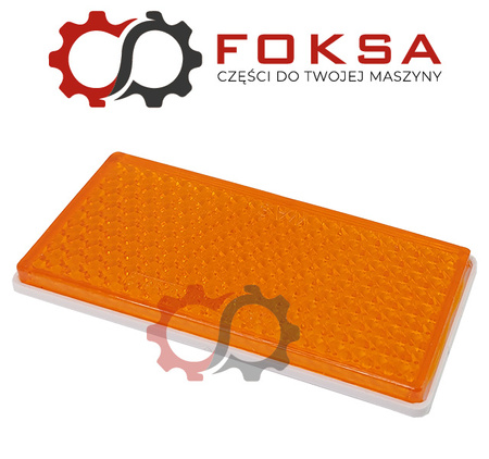 Odblask pomarańczowy prostokątny