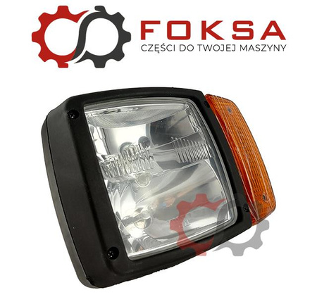 Lampa przednia z kierunkowskazem JCB - prawa