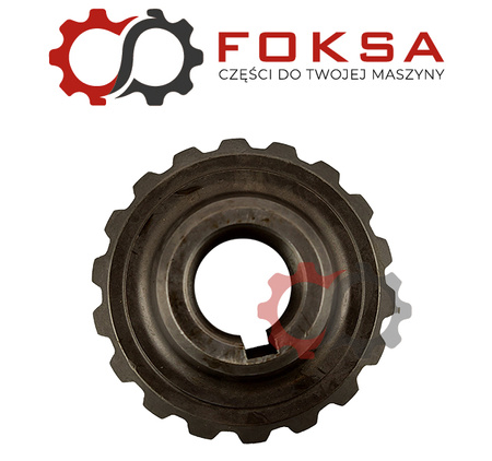 Zębatka kątowa przekładni napędzająca łańcuchy wciągające - klin