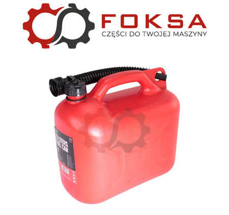 Kanister plastikowy 10L - czerwony