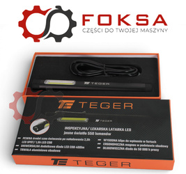 Latarka LED pen aluminiowa - akumulator