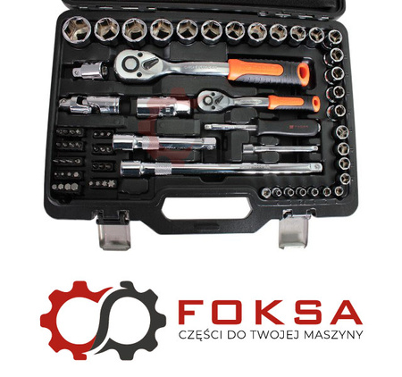 Zestaw kluczy nasadowych 72 szt TEGER