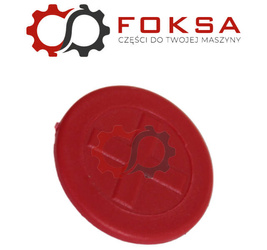 Wkładka zaślepki wyjścia hydraulicznego ORG - czerwona "+"