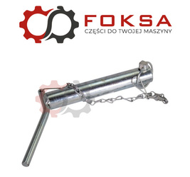 Sworzeń zaczepu z zagiętym uchwytem z łańcuchem