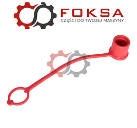 Zatyczka wtyczki hydraulicznej / Zatyczka przeciwkurzowa - czerwona