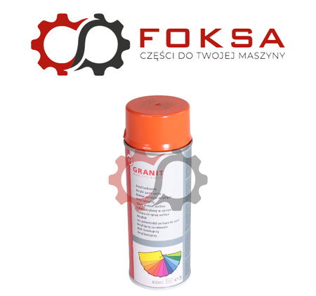 Farba / Lakier akrylowy w sprayu Kubota - pomarańczowy