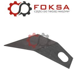 Skrobak metalowy podsiewacza nawozów - lewy ORG