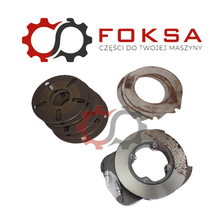 Hamulec kompletny tylniej osi z wałkiem - prawy ORG