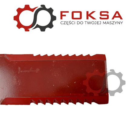 Nóż sieczkarni zębaty