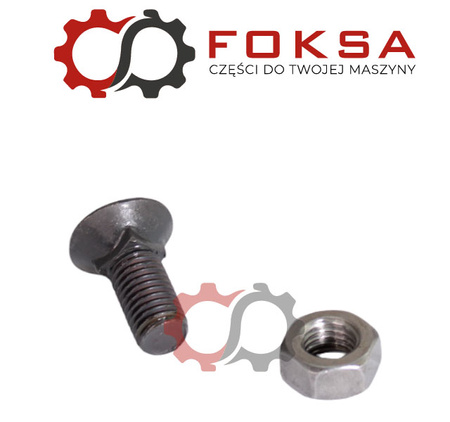 Śruba z nakrętką do lemiesza