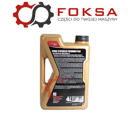 Olej silnikowy syntetyczny - 5W30 4L VENOL PREMIUM