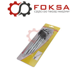 Zestaw kluczy imbusowych typu HEX