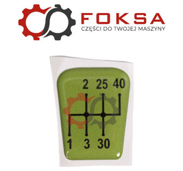 Emblemat dźwigni zmiany biegów ORG