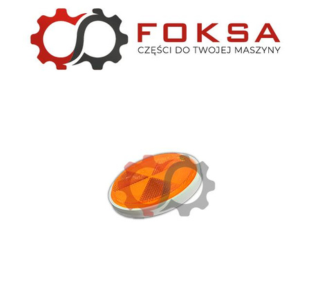 Odblask pomarańczowy okrągły na śrubkę