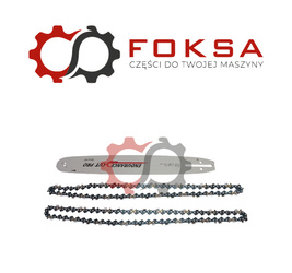 Zestaw prowadnica łańcucha pilarki + dwa łańcuchy PRO CUT