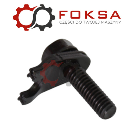 Śruba z klamrą mocująca wtryskiwacz