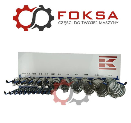 Zestaw opasek zaciskowych na węże 220szt