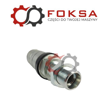 Szybkozłącze hydrauliczne gniazdo z nakrętką kontrującą