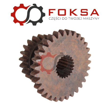 Koło zębate podwójne skrzyni - drobny frez