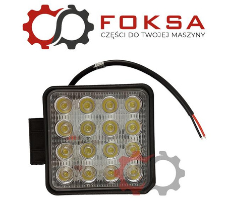Lampa robocza 16LED - kwadrat