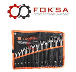 Zestaw kluczy płasko-oczkowych 12 szt / TEGER