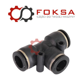 Szybkozłącze plastikowe tekalanu trójnik T Fi 12mm, czarne