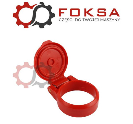 Pokrywa gniazda hydraulicznego z dekielkiem - czerwona FASTER