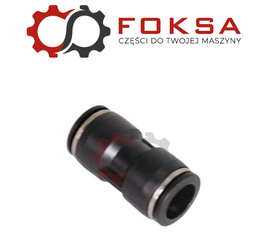 Szybkozłącze plastikowe tekalanu proste Fi 16mm, czarne