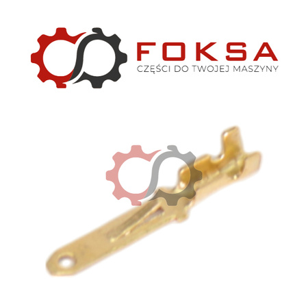 Końcówka elektryczna Typ E-1,0 / 2,8mm, Męska z zaczepem