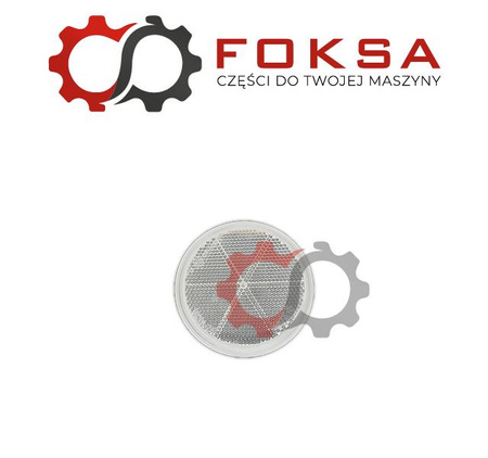 Odblask biały okrągły na śrubkę