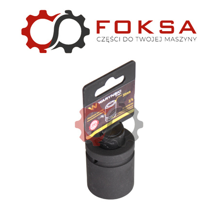 Nasadka udarowa sześciokątna 3/4", 30mm