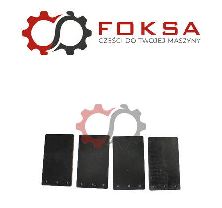 Zestaw łopatek gumowych wentylatora 4szt