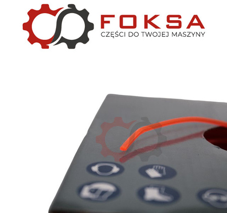 Żyłka podkaszarki 2,7 x 69m gwiazdka 5-kątna - pomarańczowa