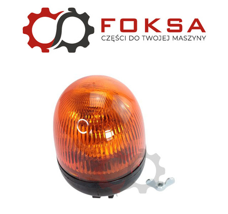 Lampa błyskowa obrotowa, mocowanie na trzpień, elastyczny uchwyt / kogut Hella