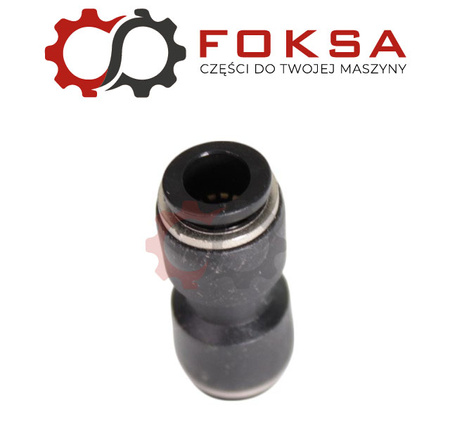 Szybkozłącze plastikowe tekalanu proste Fi 7mm, czarne