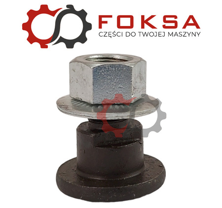 Śruba nożyka z nakrętką