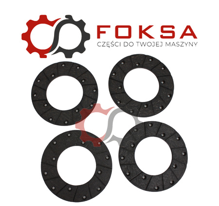 Zestaw okładzin hamulcowych z nitami