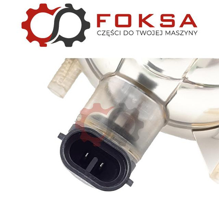 Lampa robocza prostokątna lewa z żarówką H27