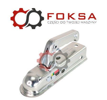 Zaczep kulowy przyczepki 1600kg, Kwadrat 50mm Kopia