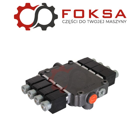 Rozdzielacz hydrauliczny 4 sekcyjny sterowany elektrycznie