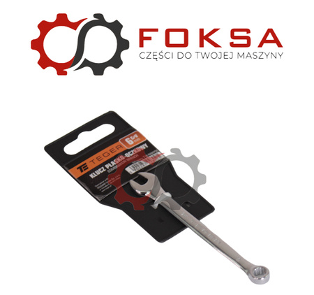 Klucz płasko-oczkowy 6 mm / TEGER