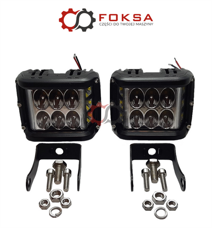 Lampa robocza 12LED CREE doświetlanie zakrętów - para