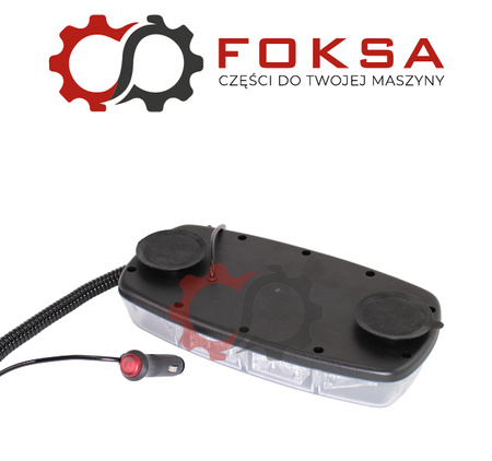 Belka ostrzegawcza 20LED quantity 10 funkcji na magnes