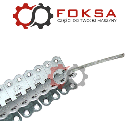 Spinka pasa prasy rolującej (kpl. ze śrubami i drutem)