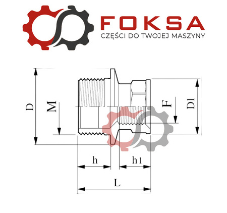 Arag - Nypel redukcyjny gwint zew./ gwint wew. Arag, 1 1/4" x 3/4"