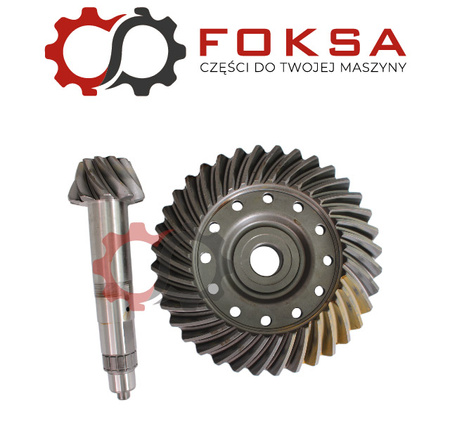 Wałek ataku z kołem talerzowym - tył